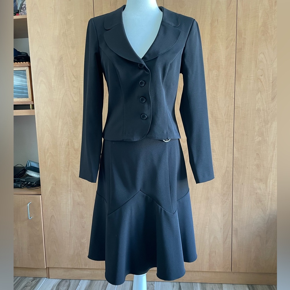 Black 2 Piece Skirt Suit Sz. 7